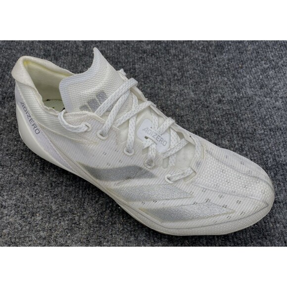 adidas Adizero Electric Football Cleats Men 7.5 White Silver Metallic IE4374 main image 4